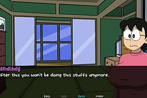 in the dickmon game, the milf character gets her cock sucked in this anime hentai part 2