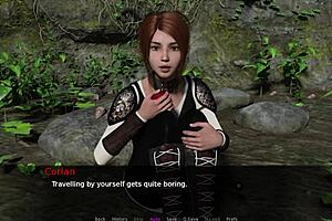 Redhead and blonde explore knights tale