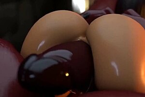 Futanari Succubus Sucks and Fucks with Huge Cock