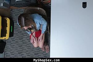 Troublemaker Teen 18+ Gets Nailed Hard by Cop in Intense Domination Scene.