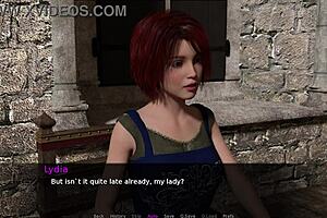 Redhead and blonde explore knights tale