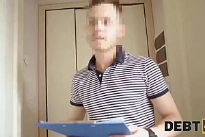 Teen in Debt4k receives direct message for sex