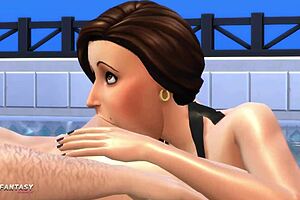 Jade rosa in passionpool sims 4 cumshot