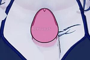 Mature New Employee With Big Tits Plays Seductive Game In 3D Anime.