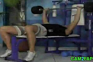 Super Blonde Fucking Hard In The Gym