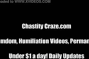 we’re the only ones unlocking your chastity device tonight. it’s pure femdom control!