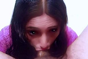 Intense Deepthroat Blowjob With Gagging On Big Cock