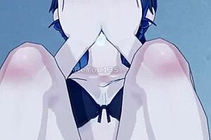 Mature New Employee With Big Tits Plays Seductive Game In 3D Anime.