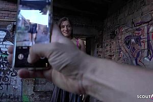 German scout seduces fitness model mina k to casting fuck in berlin