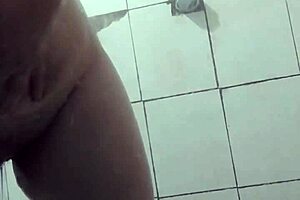 In other scenes a middle aged woman with her sexual desires awakened films herself undressing in the restroom