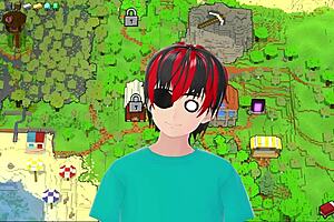 Hot Big Tits Babe Strips in Underwear for Horny Parody Game