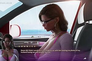 i'm the lustful wife cheating on my husband during his phone call in this 3d hentai game