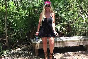 Pussy play in the park with Kelley Cabbana