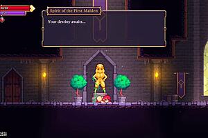 i-i'm scarlet maiden, getting futanari blowjob at gloryhole in caves... oops