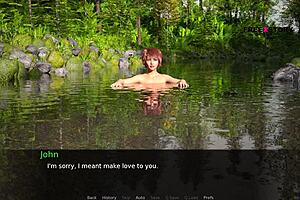 Dusklight manor sex scene 9 jhon having fun with audrey and lizzie and had sex with audrey inside the river in 3d anime hentai