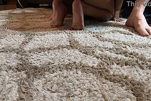 Mandy Mynxx Sucks Cock On Couch With Feet Play