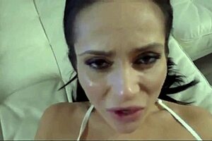 Horny stepmom with big breasts takes enormous tool and is penetrated deeply