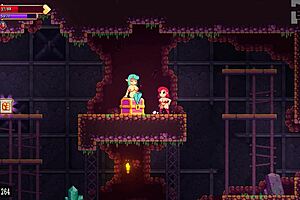 i-i'm scarlet maiden, getting futanari blowjob at gloryhole in caves... oops