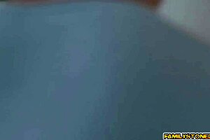 lucky stepbrother licks and fingers hot stepsisters in college threesome