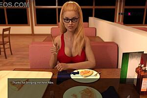 PC game video sperm sucking and blowjob by Aby