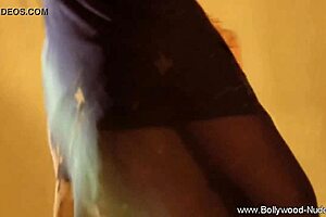 Brunette Teases In Bollywood Dance, Ripping Clothes For Nude Striptease