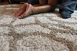 Mandy Mynxx Sucks Cock On Couch With Feet Play