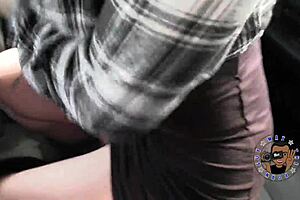 cassie blows me, uses her tight pussy and big ass to make me cum in the stairwell