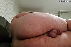 Hungarian twink has his tight asshole stretched for cum with a pink dildo