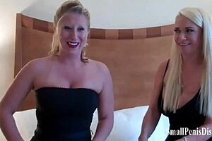 Girls laugh at your tiny penis humiliation