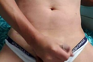 Gay Boy Explores Solo Pleasure With Underwear In Intimate Session. A Private Moment Captured On Camera.