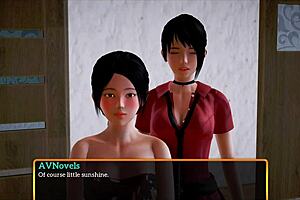 Blonde amateur in family hentai cartoon