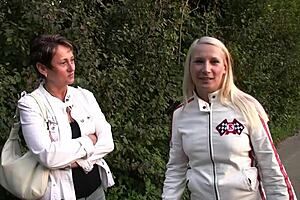 GINA CASTING! TINA AND JURGEN IN 3SOME MASTURBATION!