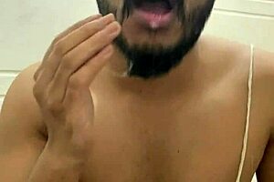 Put it in my face and swallow the cum from monster cock deepthroat