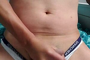 Gay Boy Explores Solo Pleasure With Underwear In Intimate Session. A Private Moment Captured On Camera.