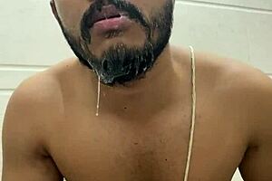 Put it in my face and swallow the cum from monster cock deepthroat