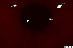 omg, blonde cheerleader got knocked up after wild creampie action! 😲