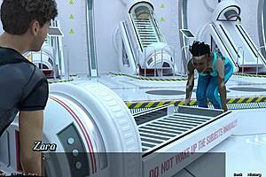 Stranded in space 8 - helping zara with curvy big tits