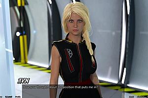 Blonde Virgin Caught With Step Sister In Intense Space Adventure!