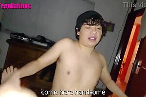 latino twink sucks korean dick