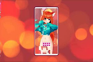 A moaning masterpiece that big tits and toys caress Foxy catgirl waifu