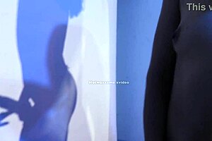 she's playing with toys and getting fucked doggystyle