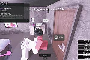 He fucks random girls in Roblox, pounding asses.