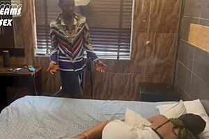 Cleaner Fucks Ogas Wife On Their Matrimonial Bed