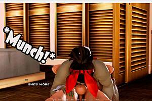 Now a bunny zombie is in heat breeding island part 21