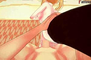 Leonardo da Vinci fucking naked in 3D Azur Lane fantasy