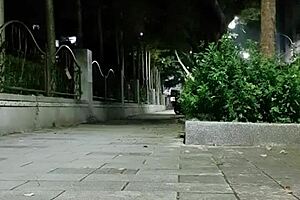 Chinese Ladyboy Masturbates In Office With Heels And Stockings.