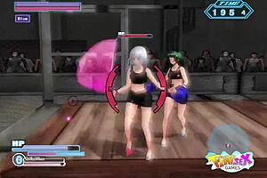 suggestive gamble fight with big tits teen