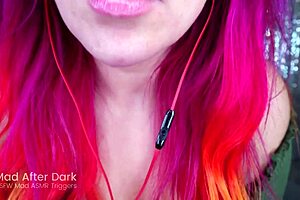 Asmr glory lens licking and mouth sounds