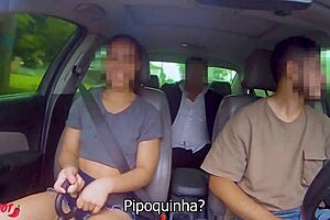 a cute student is picked up by a researcher and his driver to be part of a sexual investigation.