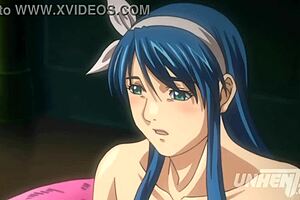 Step sisters rubbing each other with sticks in hentai orgy